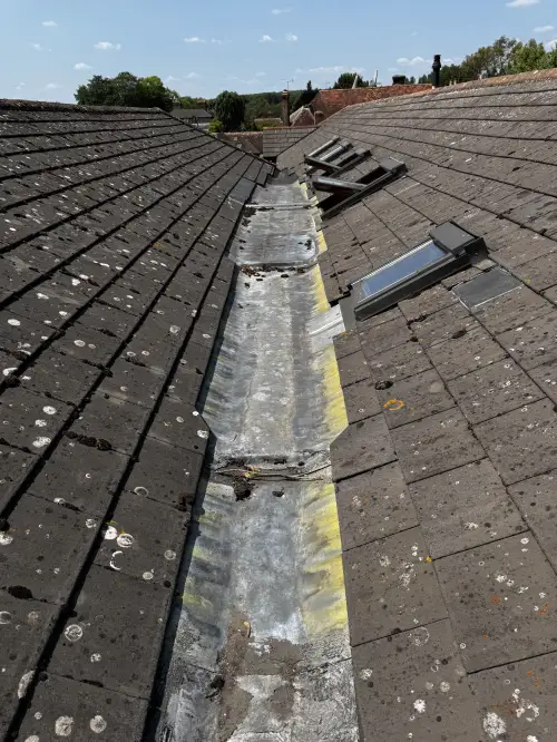Click Here To Enlarge This Photo Of Lead Gully Replacement