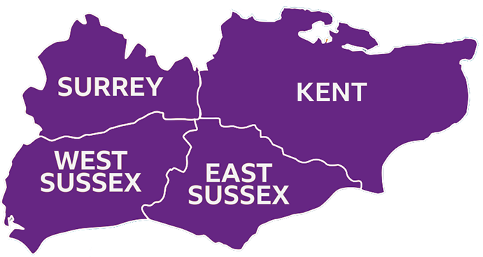 Areas We Cover Ken, West Sussex and East Sussex